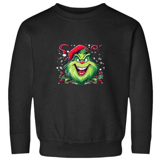 Discover Happy funny character Christmas Santa Hat Sweatshirts