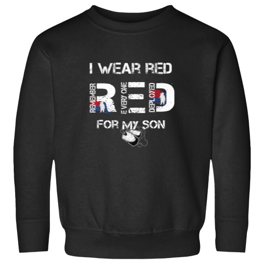 Discover Red Friday Military Mom Shirt Womens I Wear Red For My Son Sweatshirts