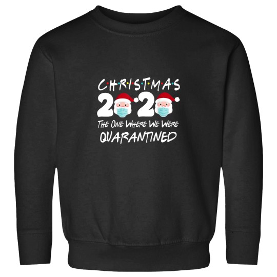 Discover Christmas 2020 Quarantine Christmas Santa Face Wearing Mask Sweatshirts