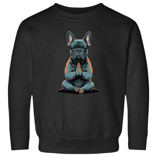 Discover Funny French Bulldog Frenchie Yoga Sweatshirts