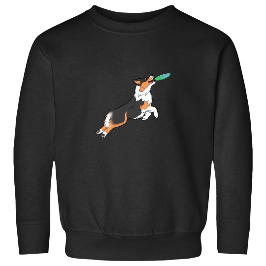 Discover Black Tri Australian Shepherd Catching Disc Sweatshirts