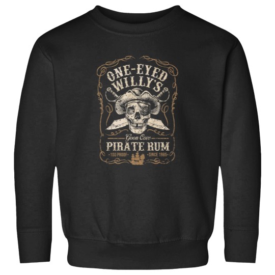 Discover One Eyed Willys Goon Cove Pirate Rum Sweatshirts