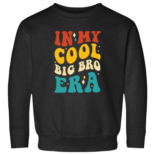 Discover In My Cool Big Bro Era Baby Announcement for Brother Kids Sweatshirts