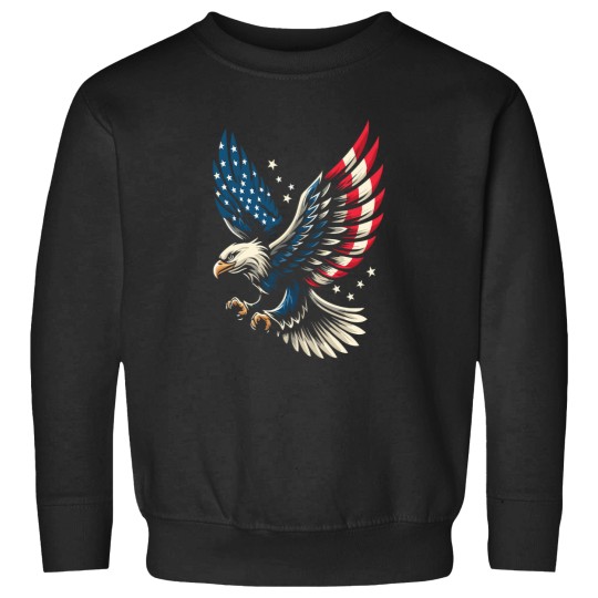 Discover Bald Eagle Patriotic American Flag 4th Of July Sweatshirts
