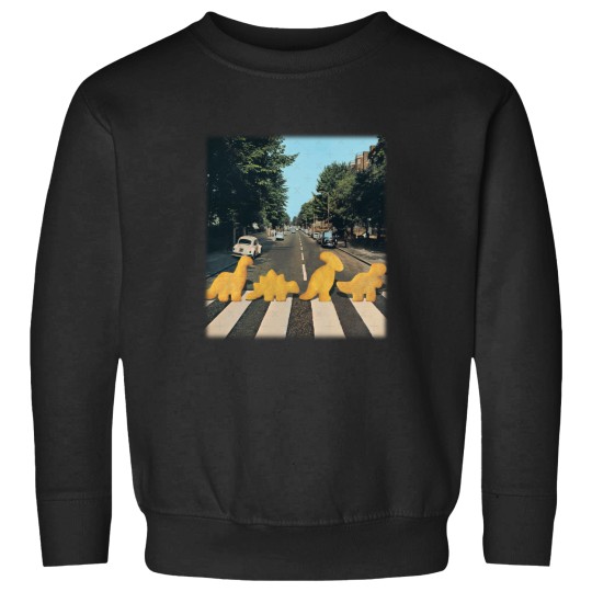 Discover Dinosaur chicken nuggets nuggie road Sweatshirts