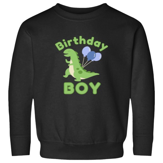 Discover Birthday squad boy kid party cute dino dinosaur trex balloon Essential Sweatshirts