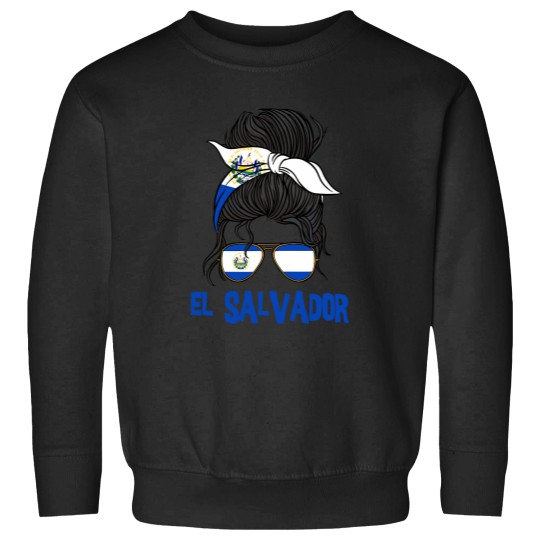 Discover El Salvador For Girl Salvadoran Flag for Women Salvadorian Sweatshirts