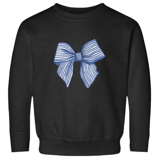 Discover Coquette Blue Bow Sweatshirts