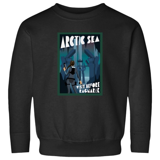 Discover Arctic Sea   Vintage Travel Poster Sweatshirts