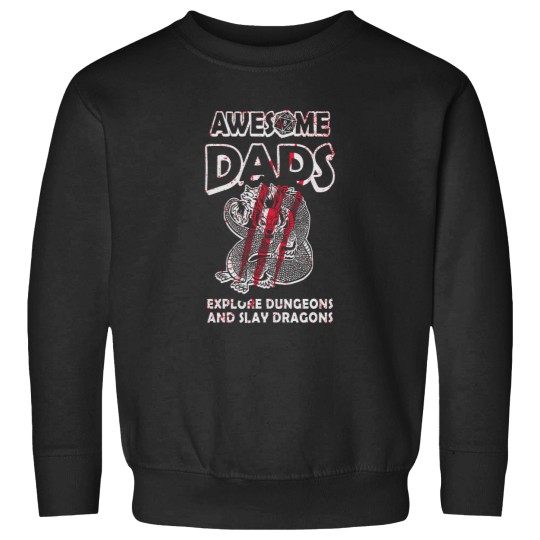 Discover Awesome Dads Explore Dungeons And Slay Dragons 2 Sweatshirts