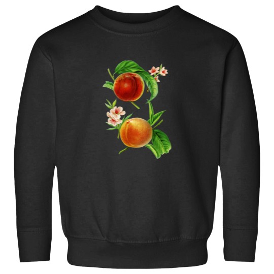 Discover Sweet Peaches Vintagess Hand Drawn Fruit Illustration Sweatshirts