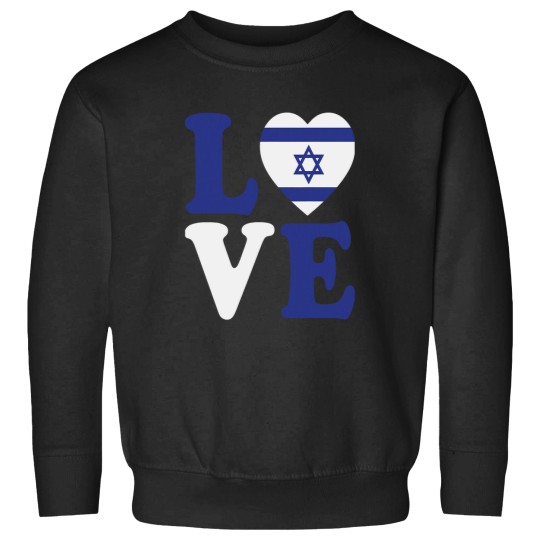 Discover I Love Israel Minimalist Israeli Flag For Women Men Sweatshirts