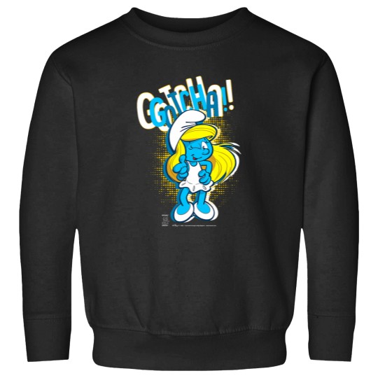Discover The Smuurfs Smurfette Gotcha! Winky face Sweatshirts