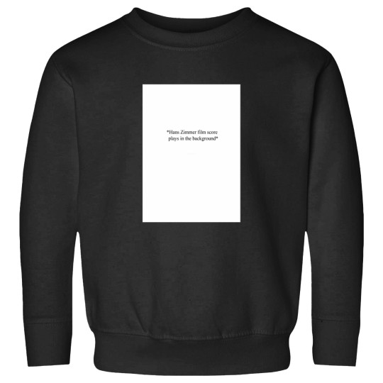 Discover Hans Zimmer film score plays in the background Graphic Sweatshirts