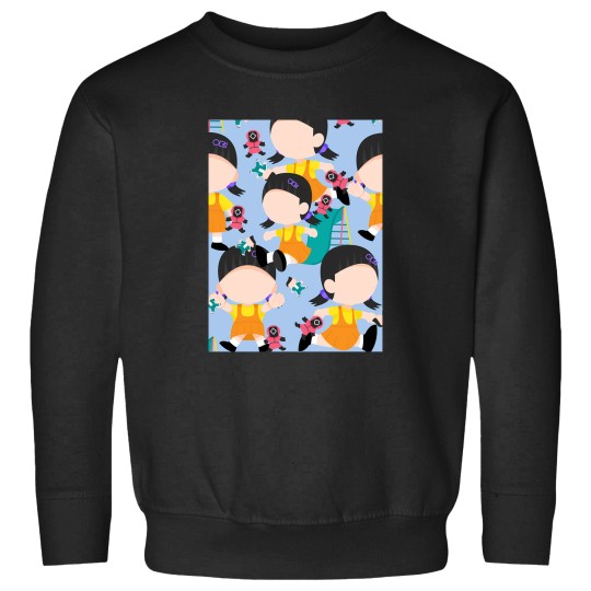 Discover Squid Cosplay Red Light Green Light Girl Playground Cute Netflix Sweatshirts