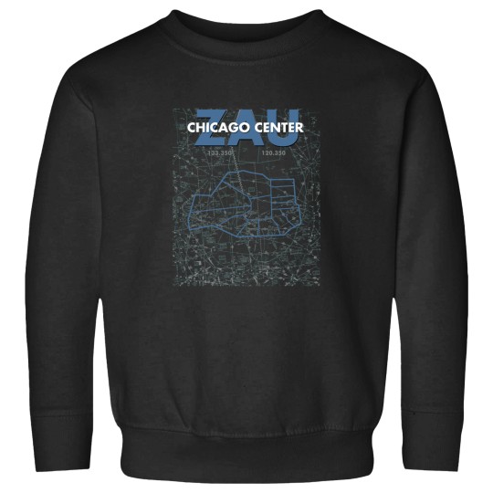 Discover ZAU Chicago Center Air Traffic Control ATC Artwork Active Sweatshirts