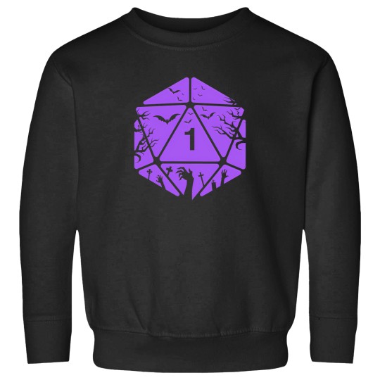 Discover Spooky Polyhedral D20 Dice Halloween Funny Costume Tabletop Rpg Addict 1 Sweatshirts
