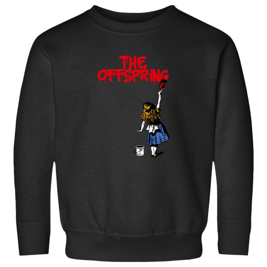 Discover Offspring Ll Girls With Red Paint Sweatshirts