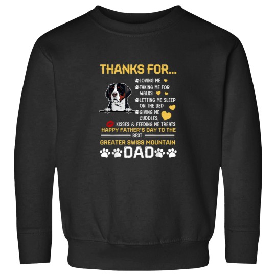 Discover Best Greater Swiss Mountain Dog Dad Lover Happy Sweatshirts