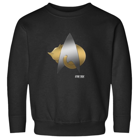 Discover Star Trekss Next Generation Chrome Cat Starfleet Logo Sweatshirts