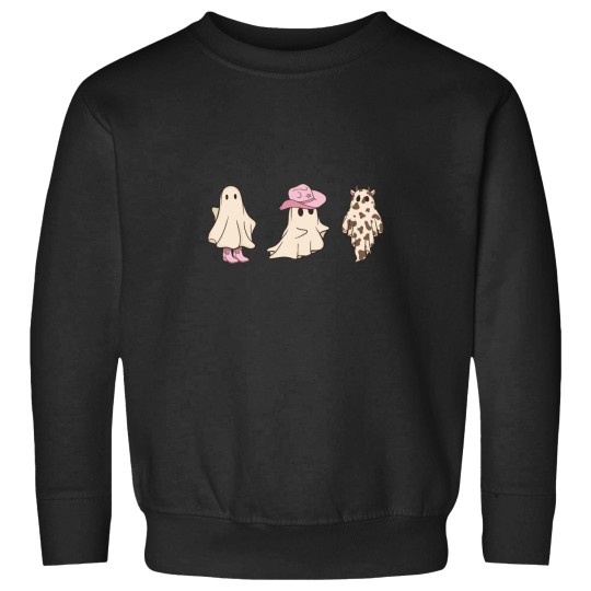 Discover Pink Cowgirl Ghosts Cute Halloween Design Sweatshirts