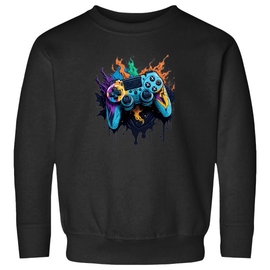 Discover Splash Art Game Controller 5 Sweatshirts
