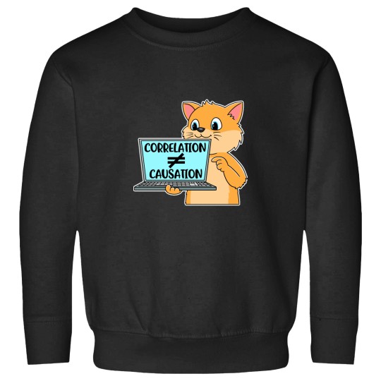 Discover Correlation Causation Funny Data Science Gift Sweatshirts