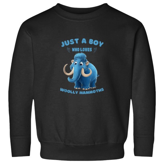 Discover Just A Boy Who Loves Woolly Mammoths Funny Anima Sweatshirts