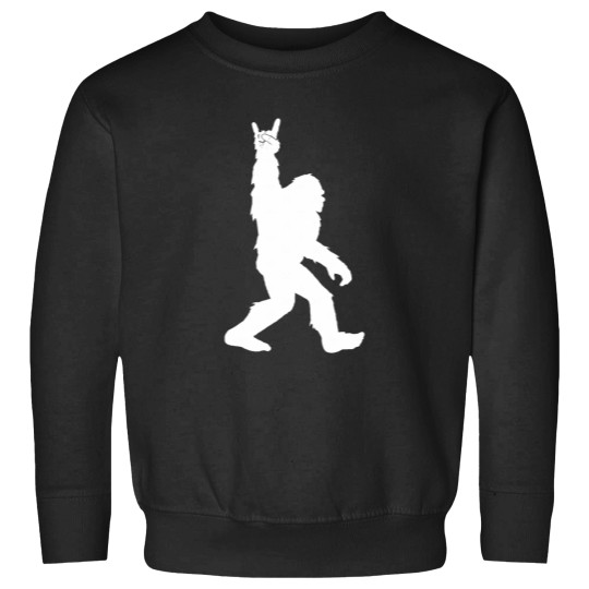 Discover Funny bigfootss Rock and Roll for Sasquatch Believers Sweatshirts