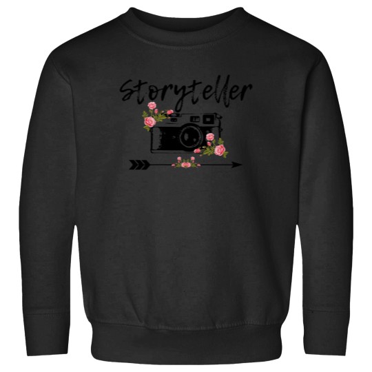 Discover Photographer Storyteller Vintagess Floral Camera Photography Sweatshirts