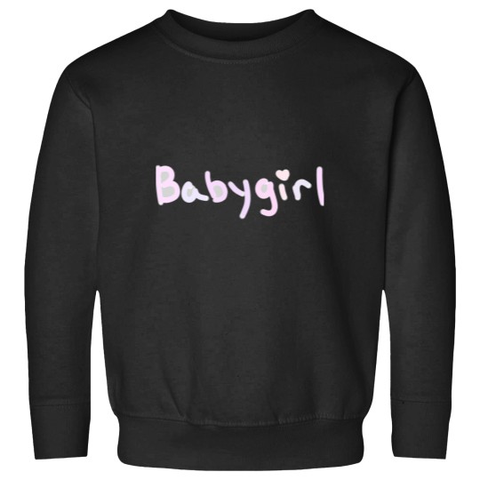 Discover Pastel Babygirl Text Fitted Sweatshirts