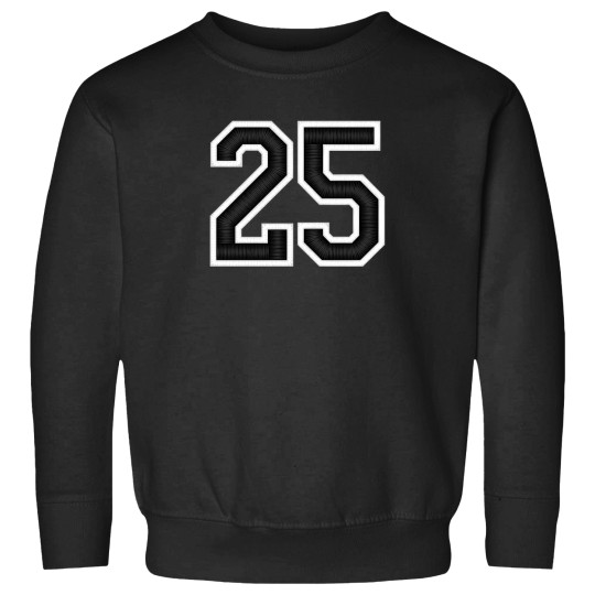 Discover 25 Black Jersey Sports Number Twenty Five Football 25 1 Sweatshirts