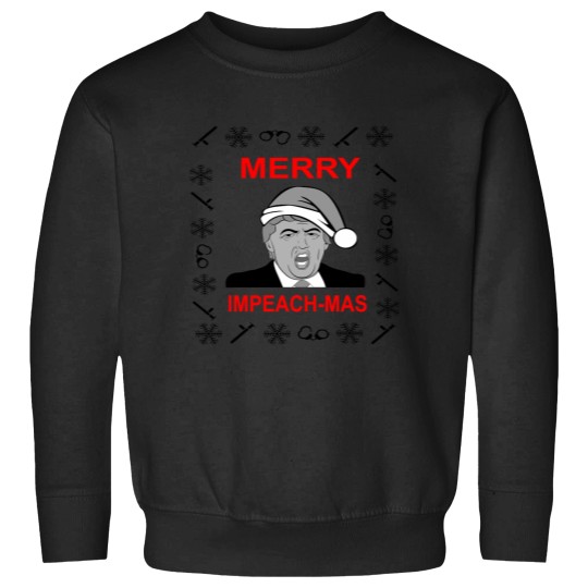Discover FUNNY CHRISTMAS SWEATER MERRY IMPEACHMAS SWEATER Donald Trump Essential Sweatshirts