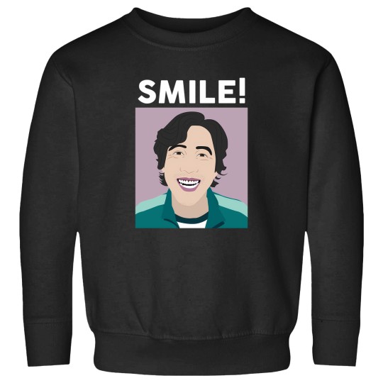Discover Netlfix Squid Cosplay Seong Gi Hun Smile Sweatshirts