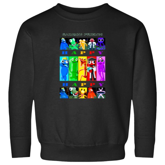 Discover Rainbow Friends Happy Happy Sweatshirts