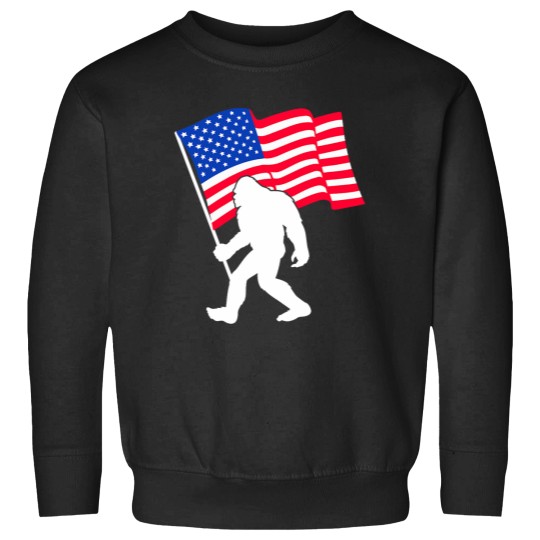 Discover bigfootss weaving USA flag patriotism 4th July Sweatshirts