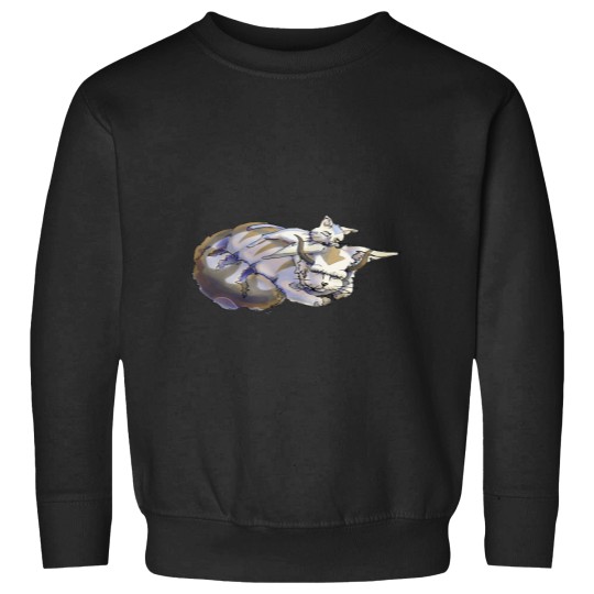 Discover Cats sleeping on each other cat Aang and Appa Sweatshirts