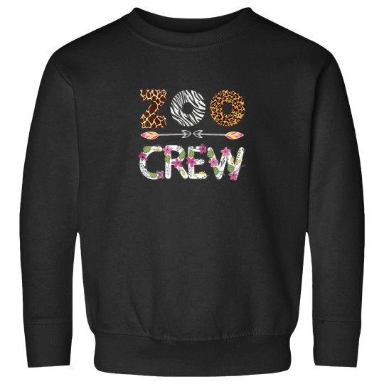 Discover Zoo Crew Animal Pattern Zoologist 6021 Sweatshirts