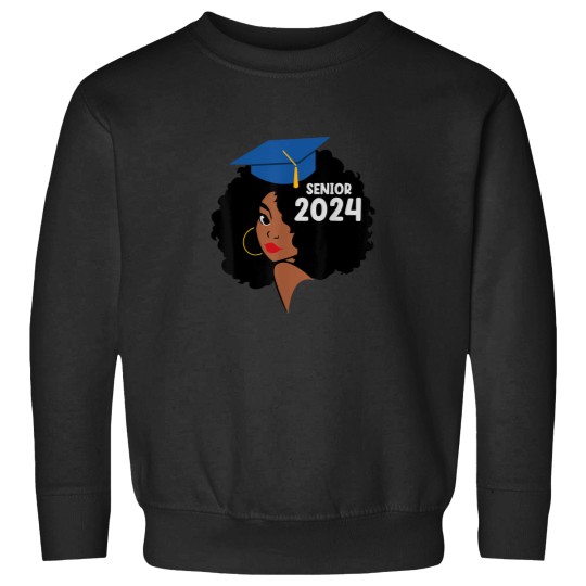 Discover Seniors 24 Class of 2024 Graduation 24 Black Wom Sweatshirts