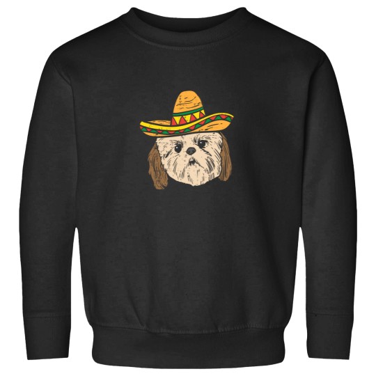 Discover Shih Tzu Face Sombrero Cute Cinco De Mayo Mexica Sweatshirts