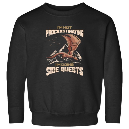 Discover IM Not Procrastinating IM Doing Side Quests Mmorpg Sweatshirts