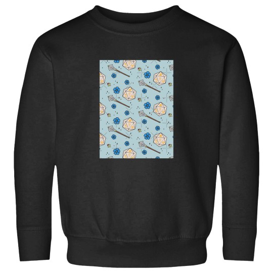 Discover Pike Trickfoot d20 Dice Pattern Graphic Sweatshirts