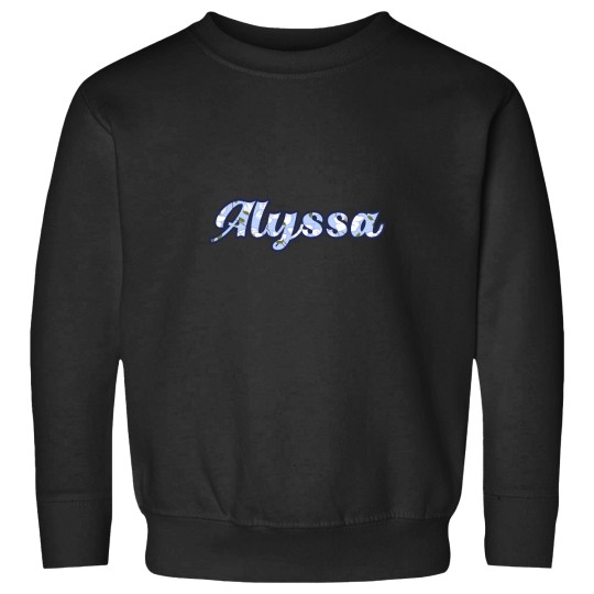 Discover Alyssa Blue Floral Sweatshirts