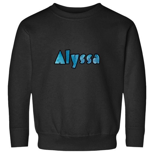 Discover Alyssa Blue Watercolor Sweatshirts
