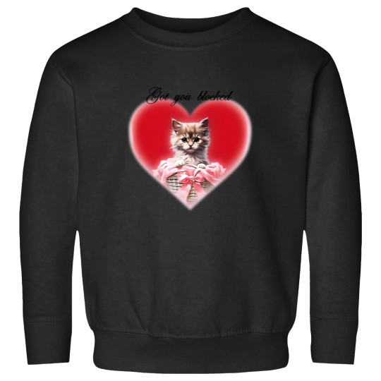 Discover Got You Blocked Sabrina Kitty Love Wall Sweatshirts
