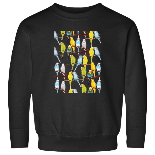 Discover Budgie pattern watercolour Active Sweatshirts
