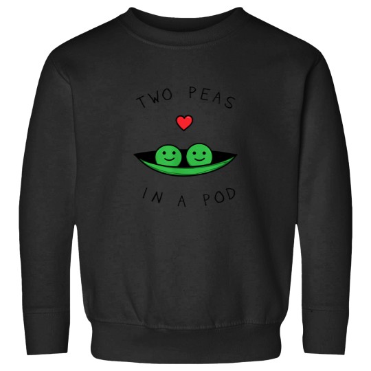 Discover Two Peas In A Pod Vegan Foodie Twin Sweatshirt Collection