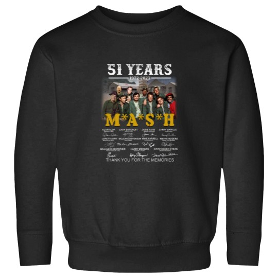Discover 51 Years Anniversary Mash Tha.nk Y.ou Fo.r Th.e M.em.ories Signatures Movie51 Years Anniversary Mash Tha.nk Y.ou Fo.r Th.e M.em.ories Signatures Movie Sweatshirts