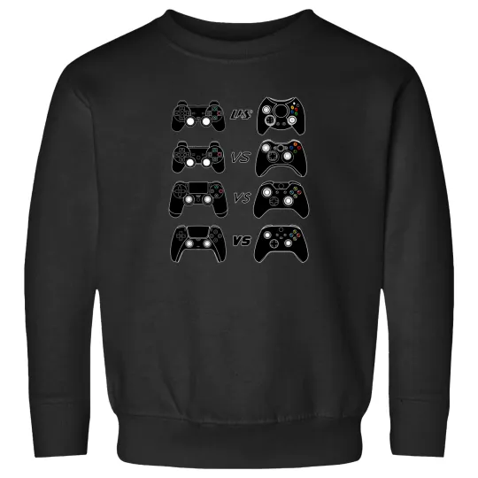 Discover Playstation Xbox Console Controller Versus 2 Sweatshirts