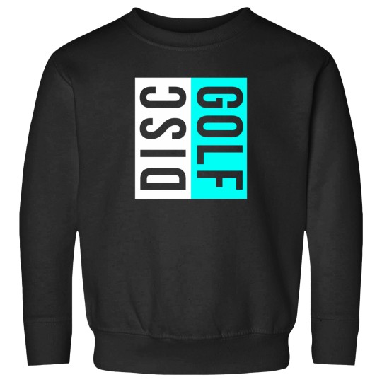 Discover Disc Golf White And Blue Modern Minimalist Sweatshirts